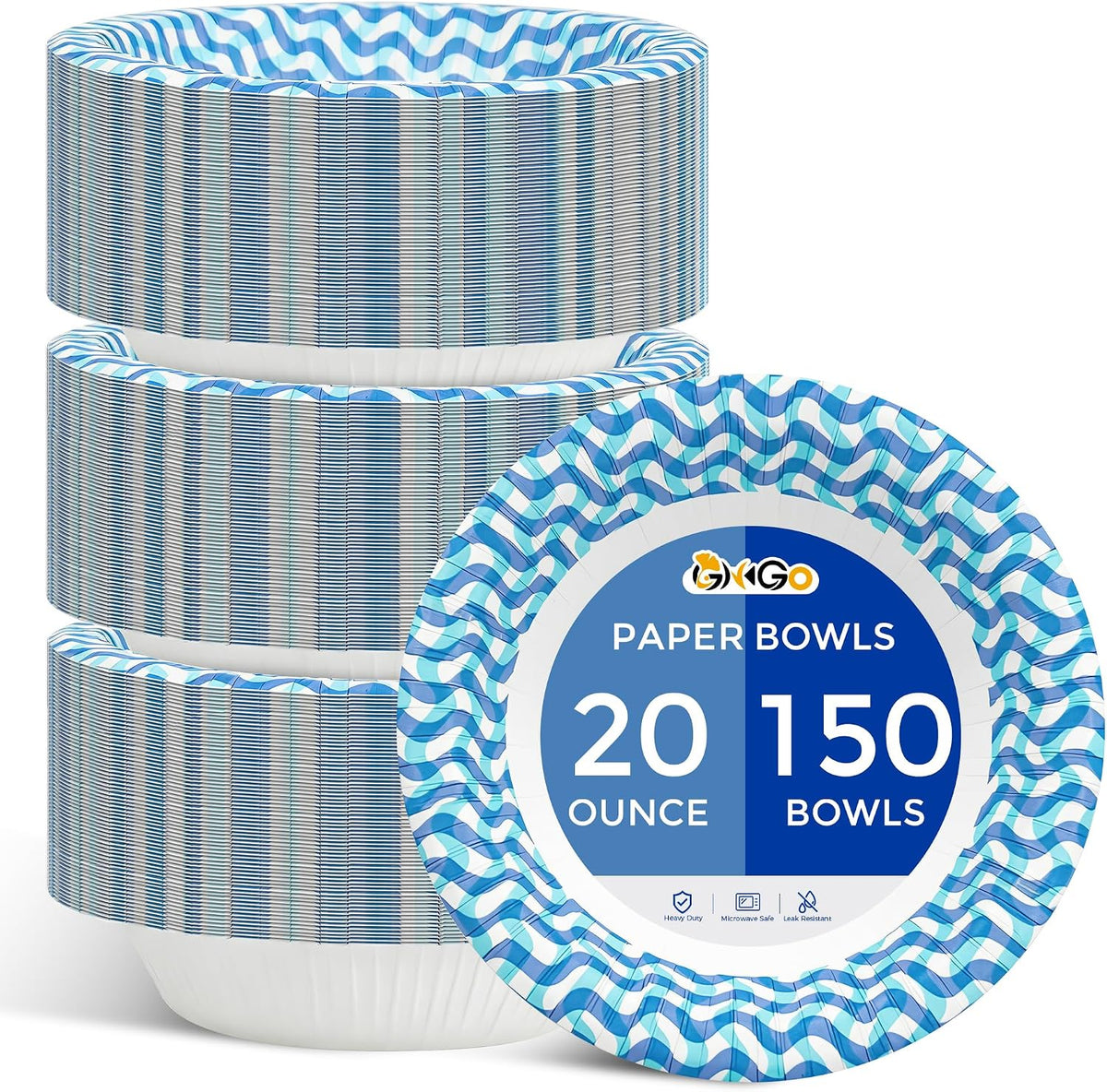 150 Count Paper Bowls 20 oz
