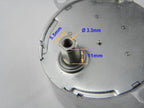 CHANCS Synchronous Synchron Motor TYD-50 12V AC 10-12RPM Flush Shaft 11mm Fixed Rotation CW Electric Motor