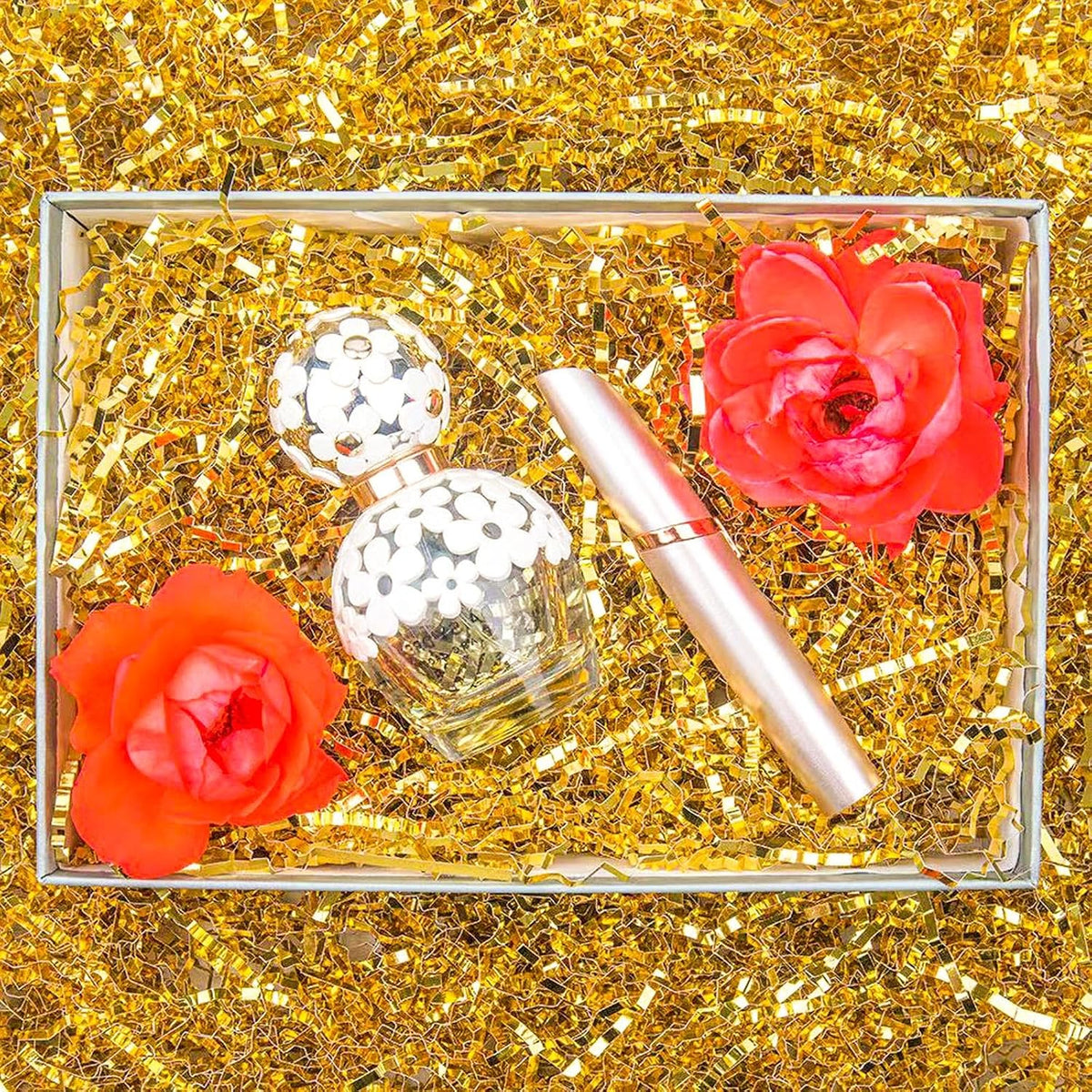 150g Shredded Paper Filler Crinkle Cut Paper Grass For Gift Boxes, Easter Baskets, Gift Wrapping & Basket Filling Gold