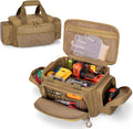 Small Tool Bag with Anti-friction Bottom, Tactical 12" Tool Tote for Men, Hand Tool Storage Organizer for