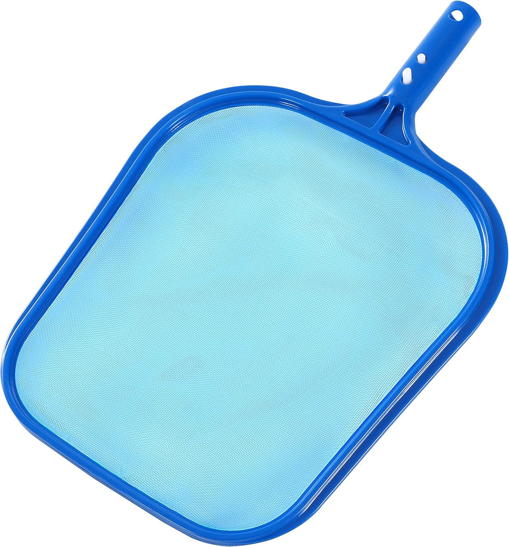 Pool Skimmer - Pool Net with Solid Plastic Frame, Skimmer Net with Fine Mesh Net, Pool Net for Cleaning Leaf of