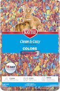 Clean & Cozy Colors, Small Animal Bedding with Extreme Odor Control, Kaleidoscope, 49.2 Liters
