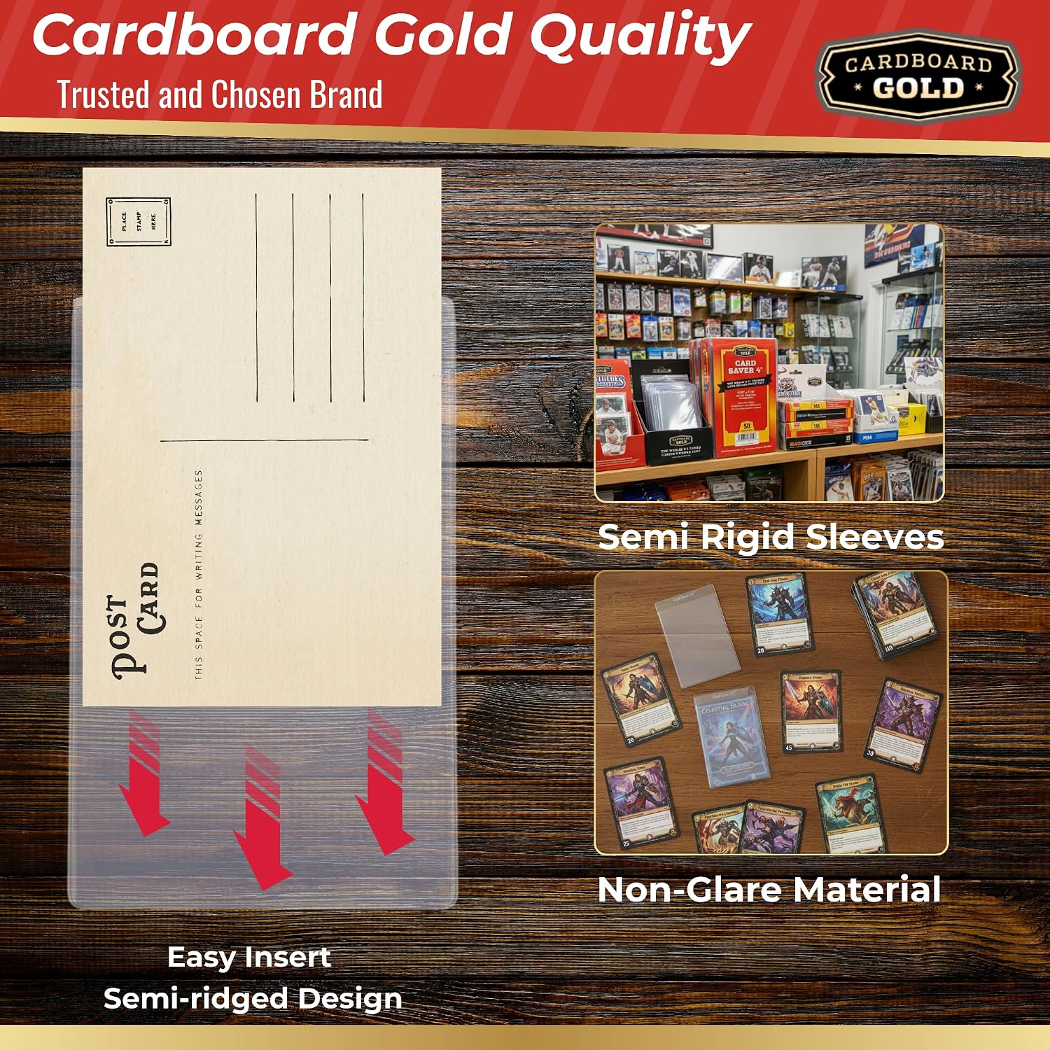 Card Saver 4 - Semi-Rigid Holders for Grading - 50 count | PSA BGS SGC CGC Submission Compatible, 4 1/2 x 7 1/8 Size