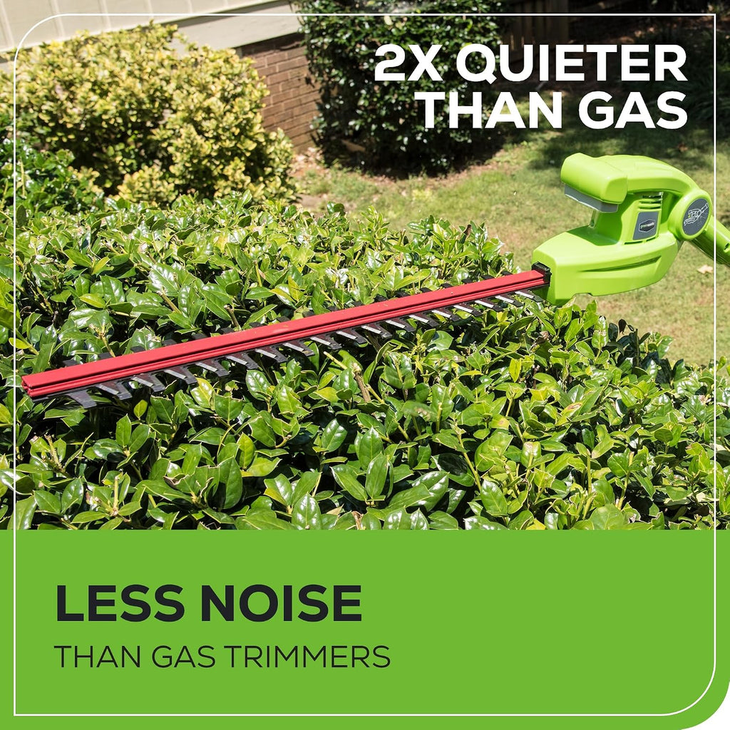 40V 20" Cordless Pole Hedge Trimmer, 2.0Ah Battery and Charger Included