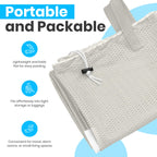 Mesh XL Laundry Bag 24"x36" 2-Pack with Shoulder Strap, Grey