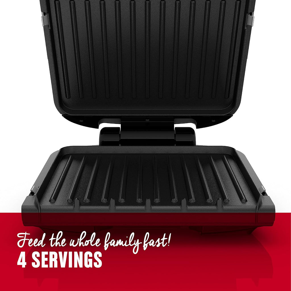 4-Serving Indoor Grill with Removable Plates