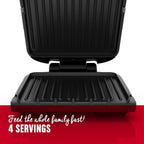 4-Serving Indoor Grill with Removable Plates