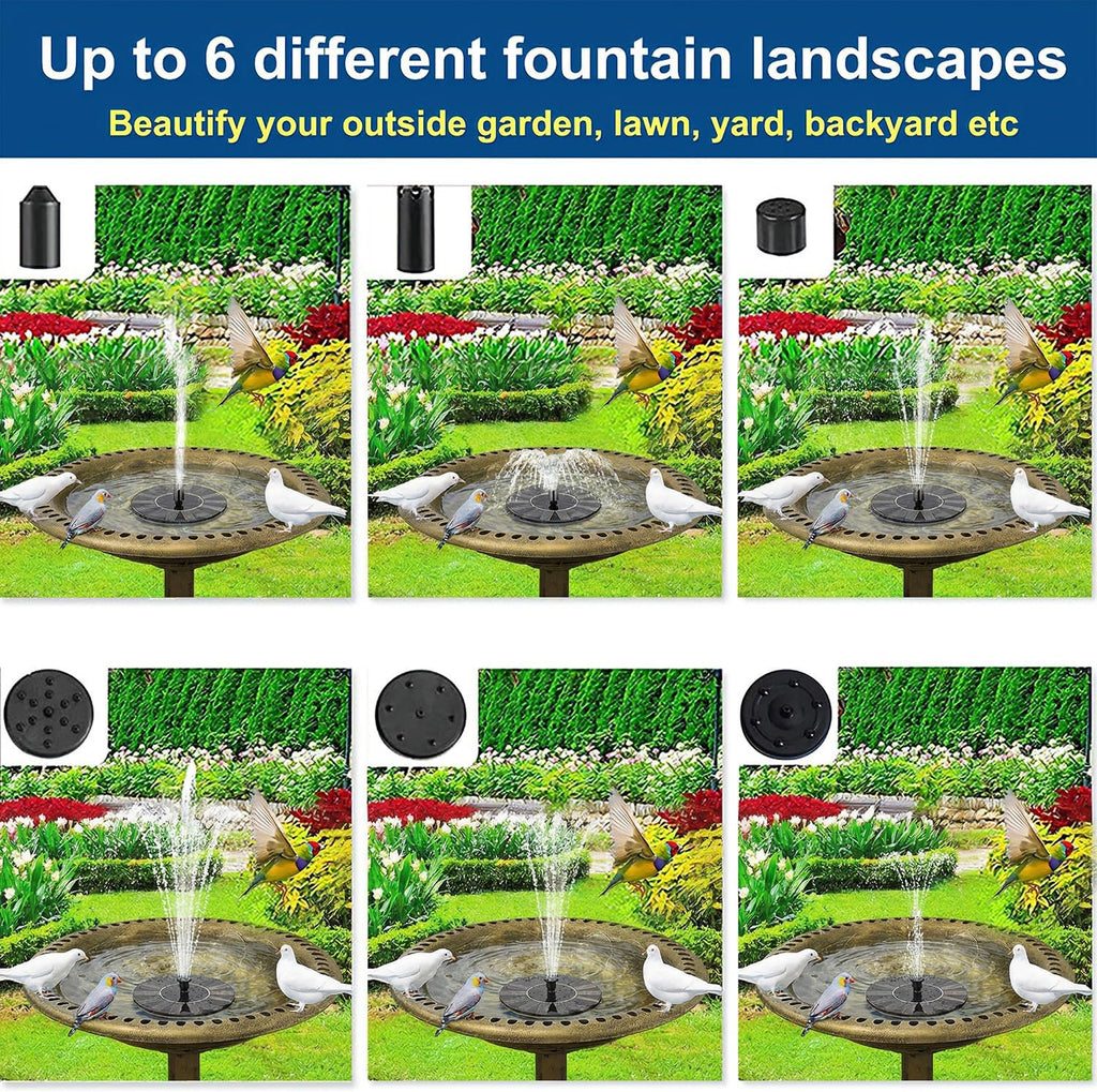 Bird Bath with Solar Fountain, 20in Copper Bowls for Outdoors Garden Yard