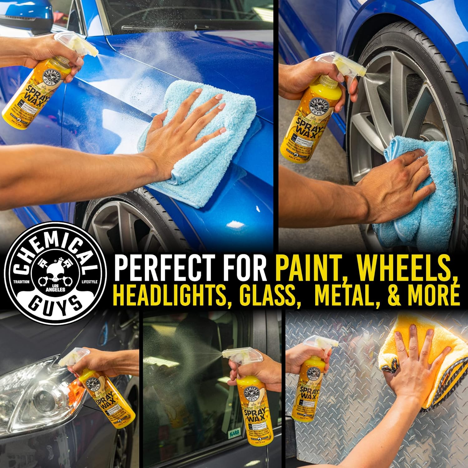 Spray Wax Blazin' Banana - Carnauba Car Wax Spray for High Gloss Shine and Protection, Safe for Cars, Trucks, SUVs