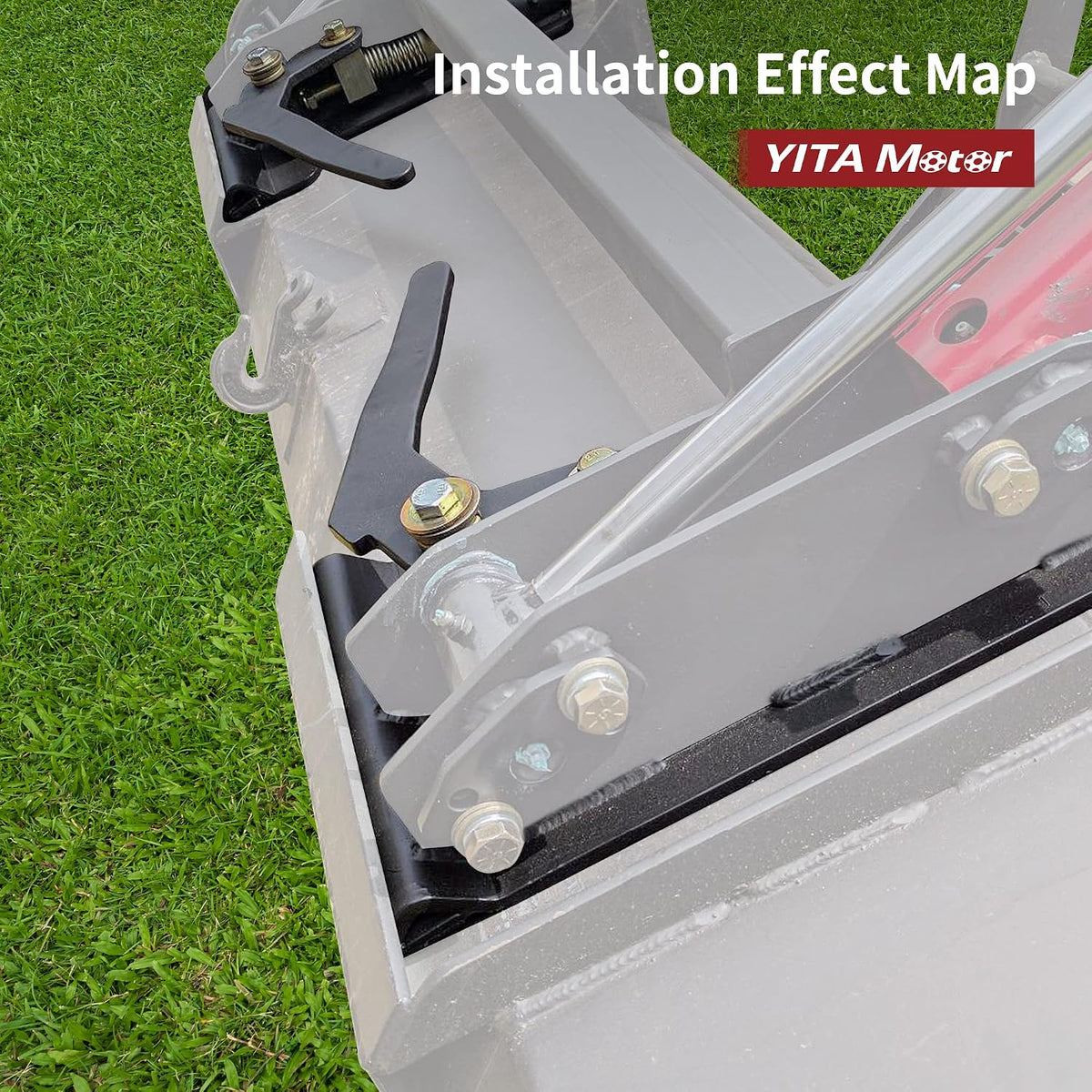 1/4" Skid Steer Mount Plate Attachment & Quick Attach Adapter | Universal Quick Attach, Heavy Duty 50 Steel, Weld On