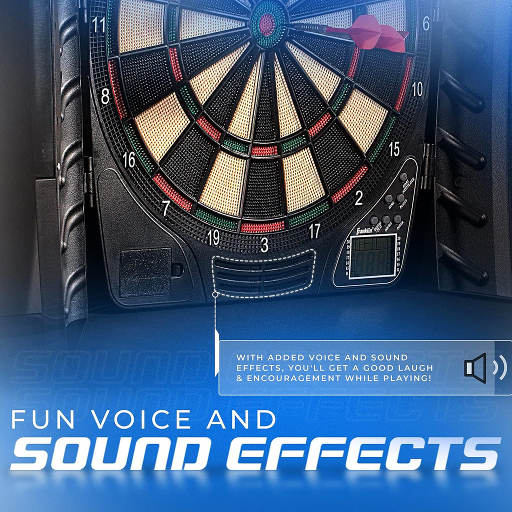 Electronic Dart Board Sets - Soft Tip Electric Dartboard with Digital Scoreboard - (6) Darts Included