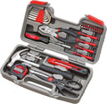 Tools Original 39 Piece General Household Tool Set in Toolbox Storage Case with Essential Hand Tools for Everyday