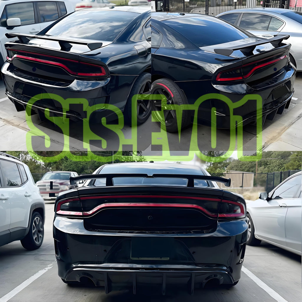 STSEV01 Universal 55" Rear Spoiler Glossy Black DeckLid Lip Accessories