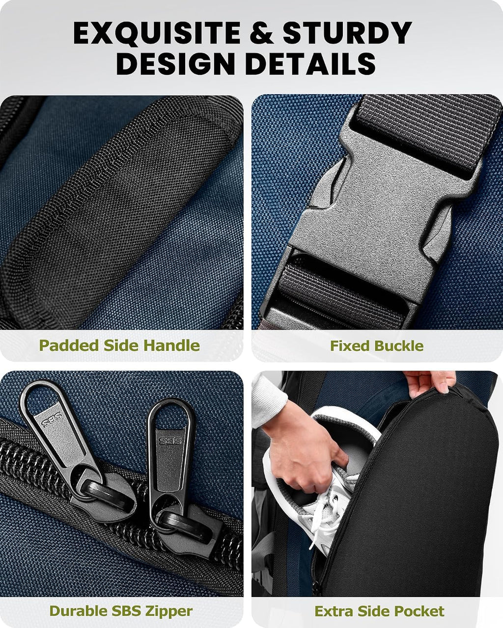 Padded Golf Travel Bag with Reinforced Wheels
