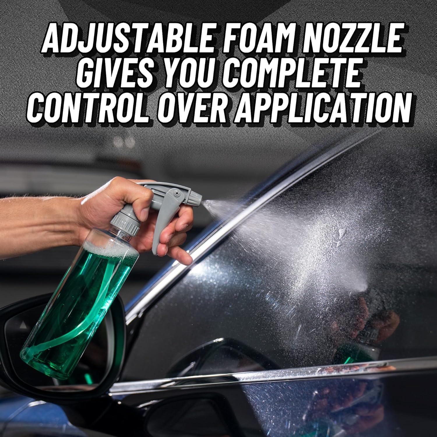 Heavy Duty Bottle and Trigger Sprayer, Chemical-Resistant Viton Seal, Adjustable Mist to Stream Nozzle, High Output