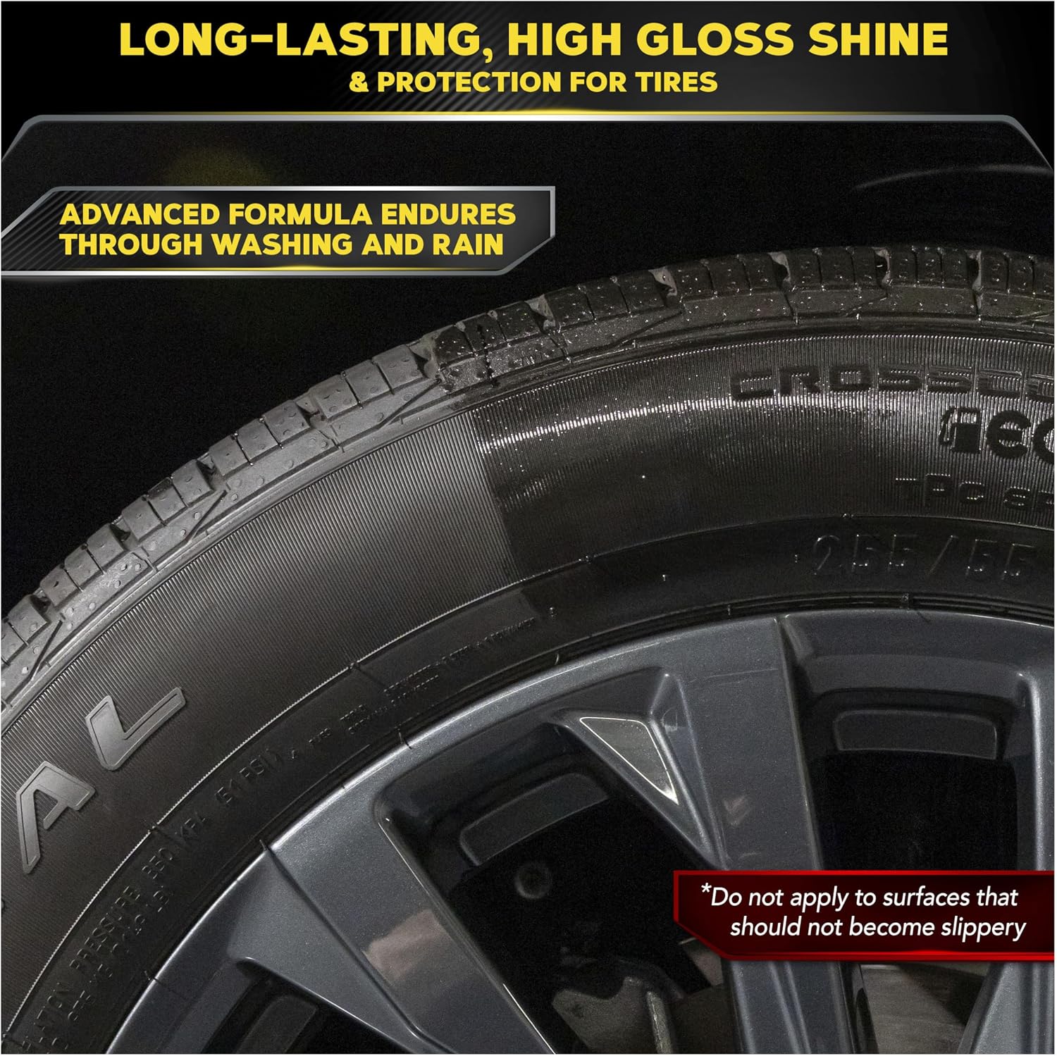 Meguiar’s Endurance Tire Gel - Tire Shine Gel, Premium Car Tire Shine For A Lasting Glossy Finish; Apply To Tires