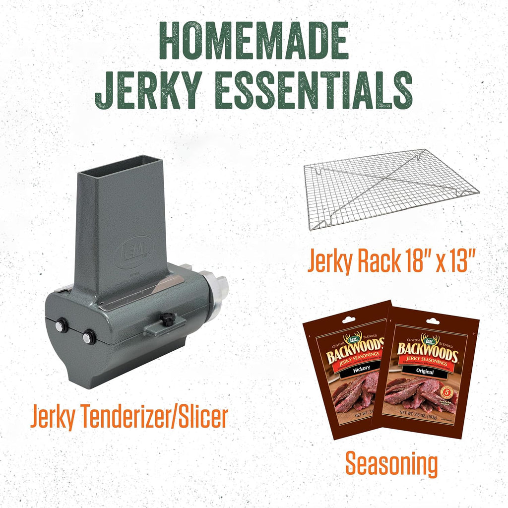 Products Jerky Hanger with 9 Skewers, Backwoods Jerky Seasoning