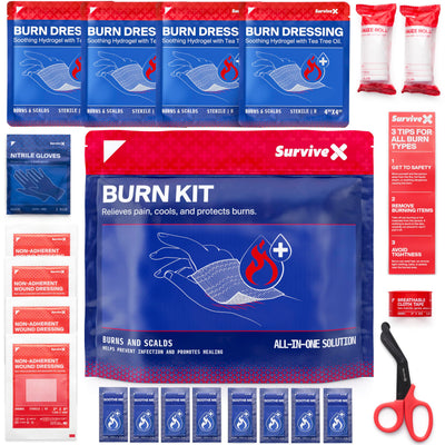 Burn Care Kit, Hydrogel Burn Dressings and Gel for First Aid