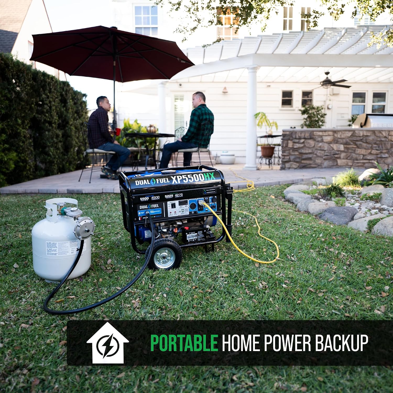 XP5500HX 5,500-Watt Dual Fuel Portable Generator - Gas & Propane, Electric Start, RV & Emergency Ready