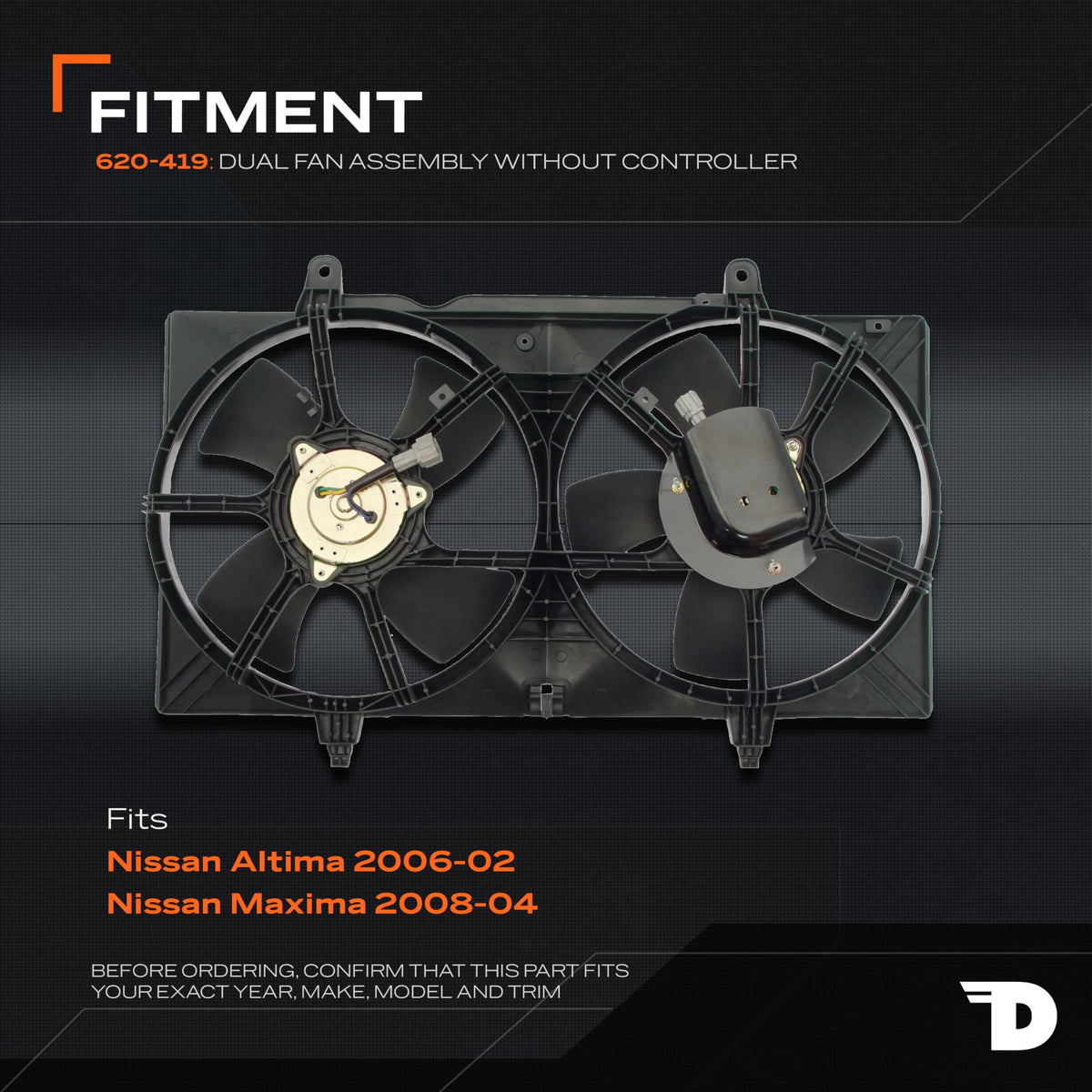 Dorman 620-419 Engine Cooling Fan Assembly