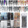 58 Sheets Nail Art Transfer Foil Stickers,1.57x7.87In