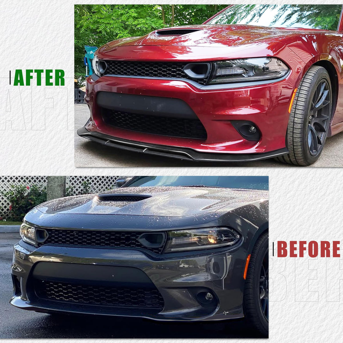 Front Bumper Lip Spoile for 2015-2023 Dodge Charger Accessories
