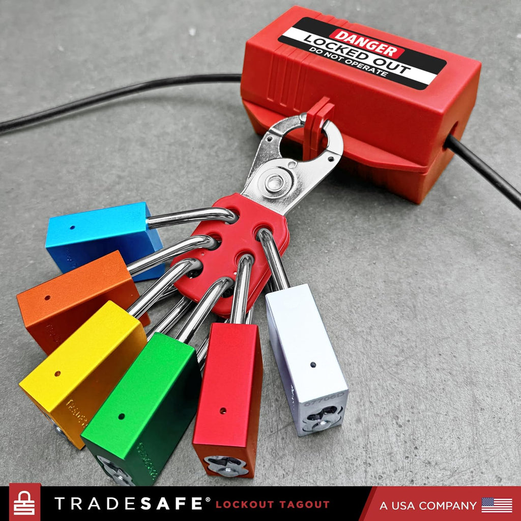 Lockout Tagout Locks Set - 10 Green Aluminum Loto Locks, Lock Out Tag Out Padlocks Keyed Alike, 2 Keys Per Lockout