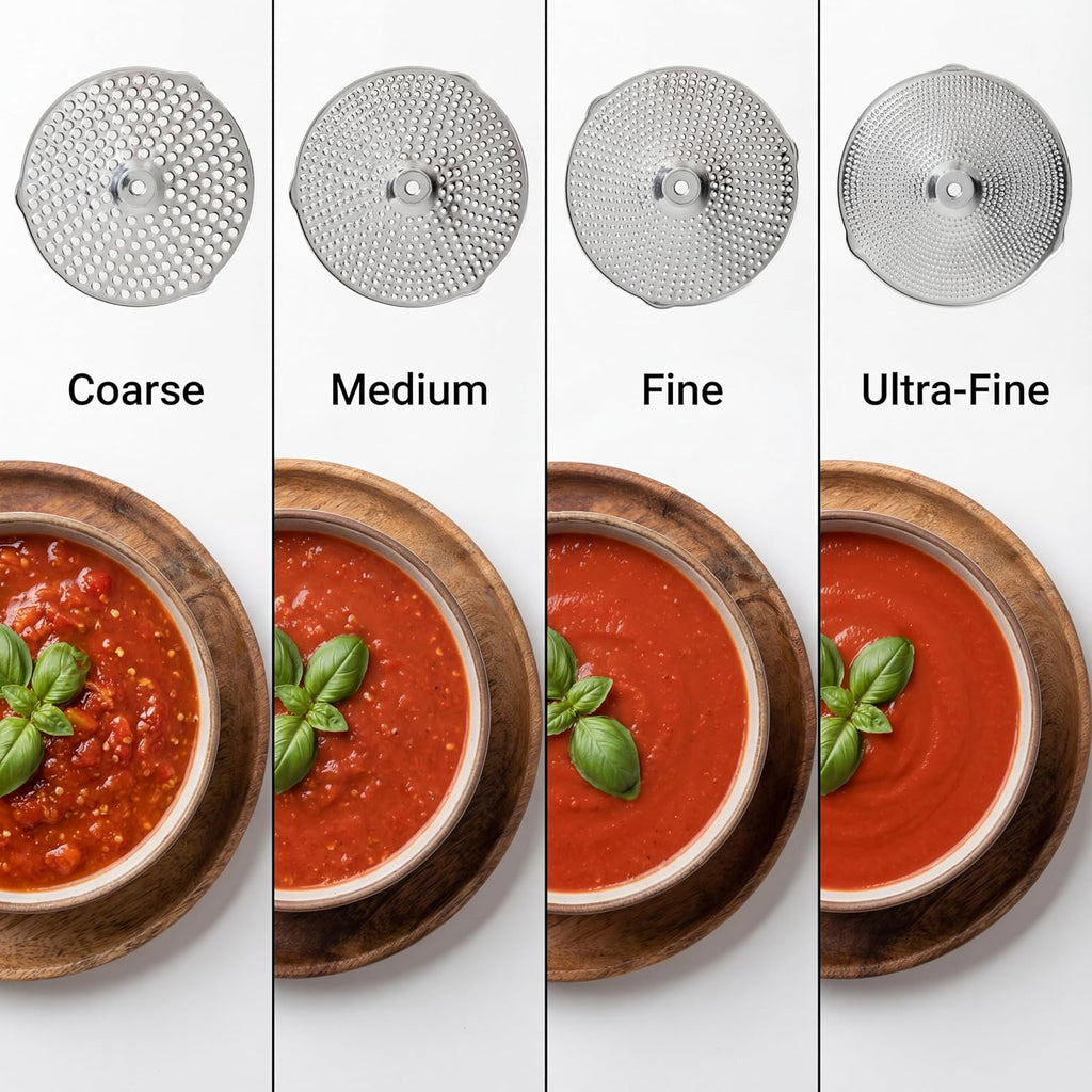 Hungry Artisan 4-Disc Food Mill for Jams, Purees & Silky Sauce