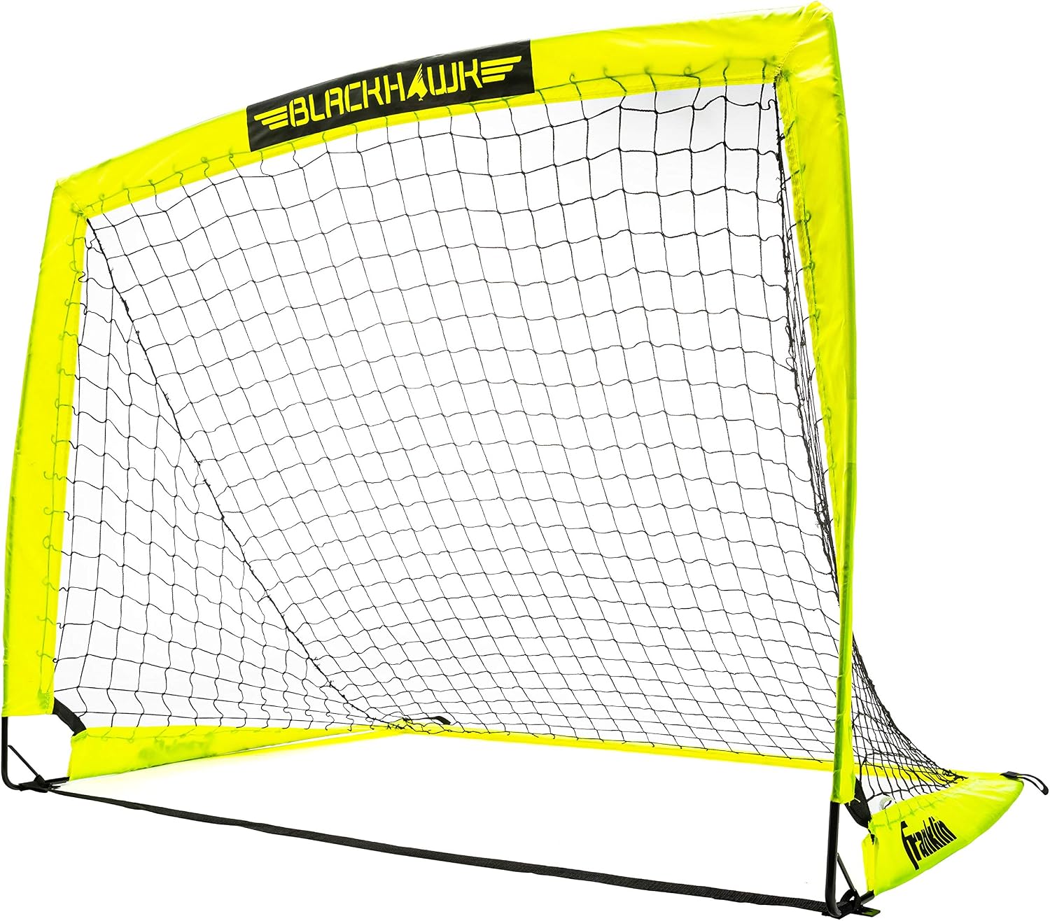Blackhawk Backyard Soccer Goal - Portable Pop Up Soccer Nets - Youth + Adult Folding Indoor + Outdoor Goals