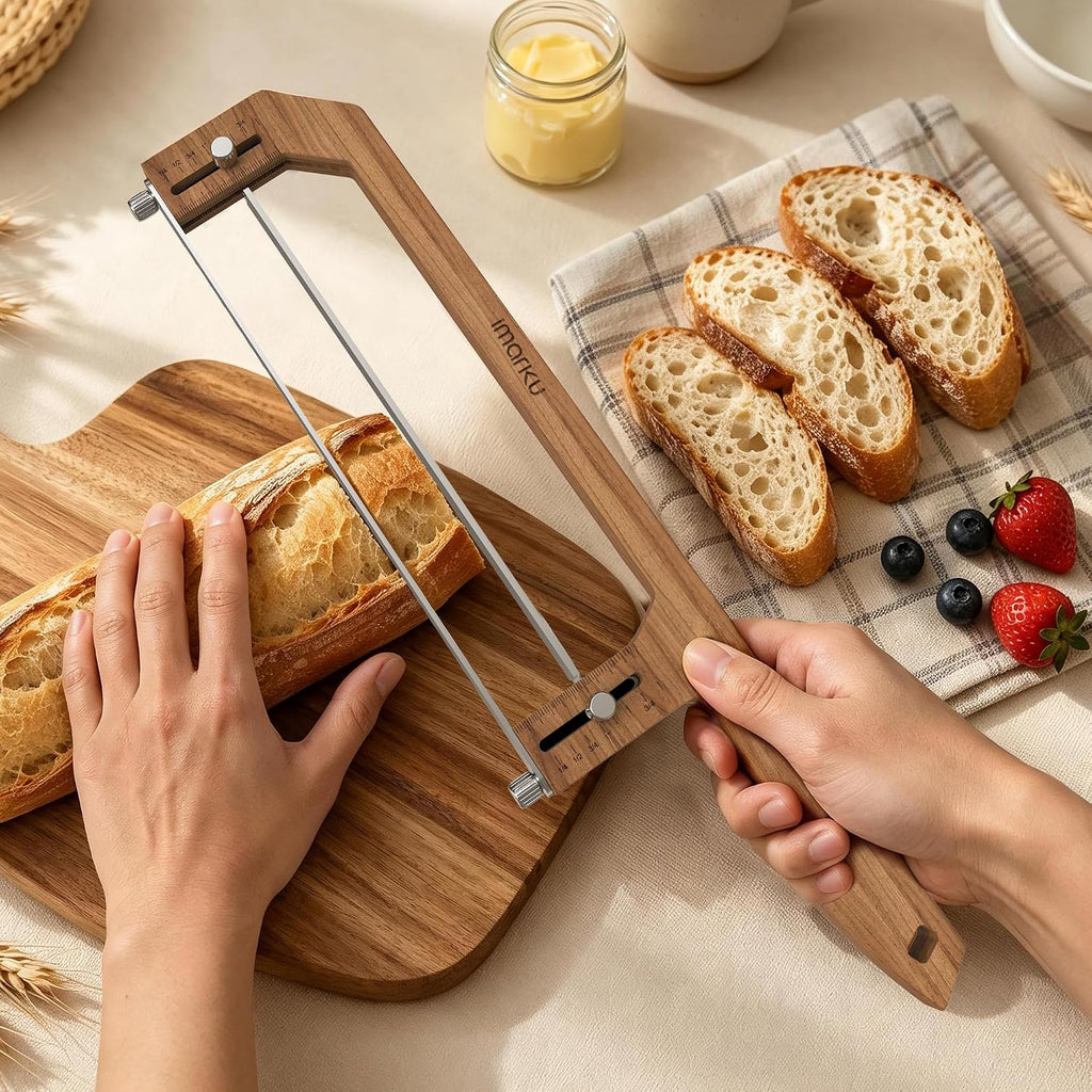 10 inch Sourdough Bread Slicer,Rigid Serrated Blade Bread Knife