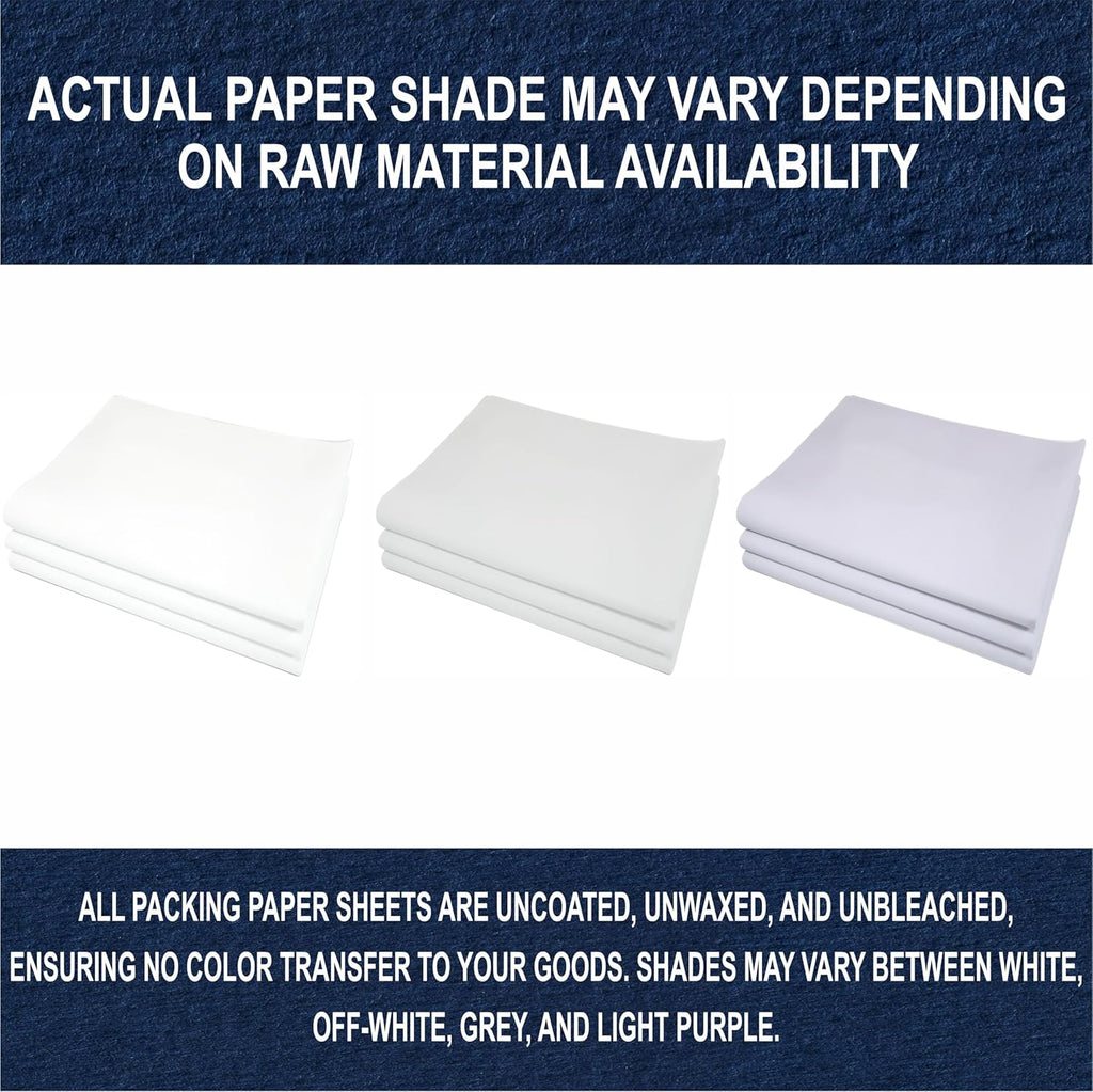 White Bulk Packing Paper Sheets for Moving | 640 sheets | 27" x 17" | 20 lb | Twin Pack | | Newsprint Wrapping Paper