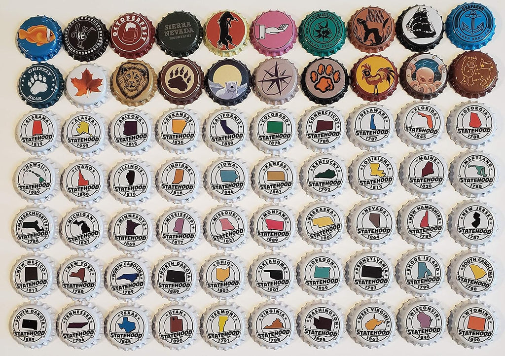 500 Homebrew Beer Bottle Caps for crafts Twist or Pry Off