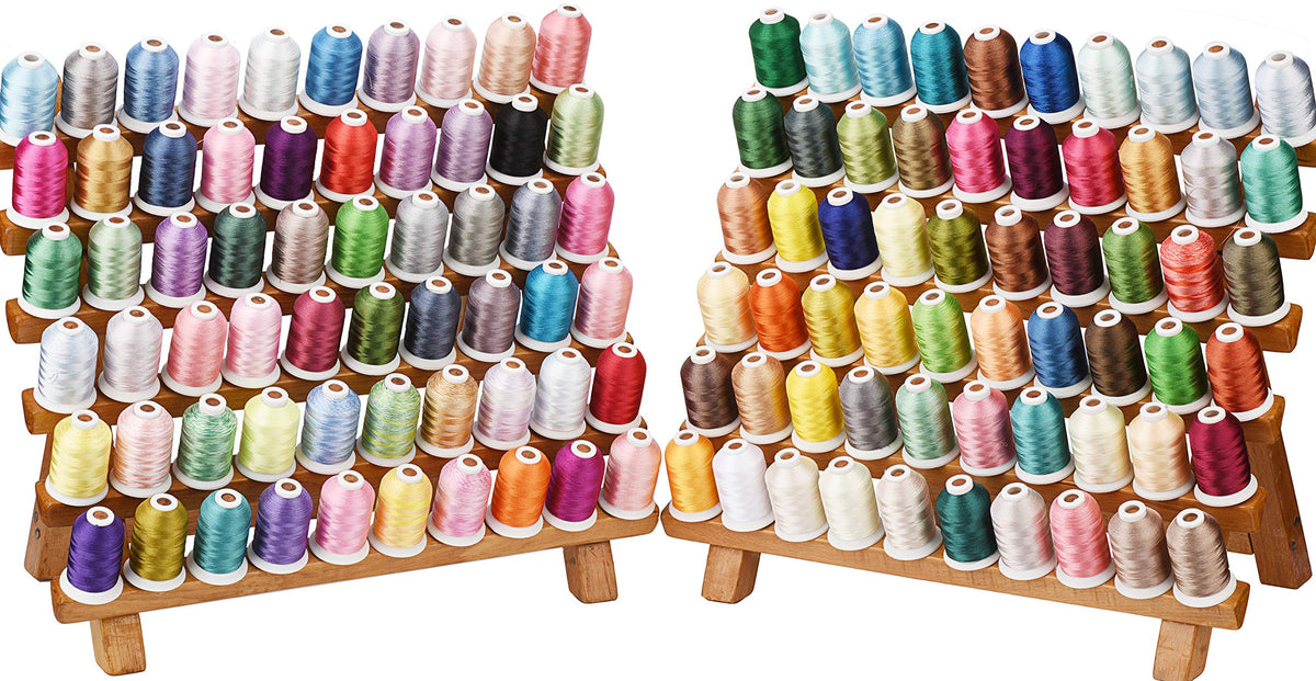 120 Madeira Colors Polyester Machine Embroidery Thread Kit