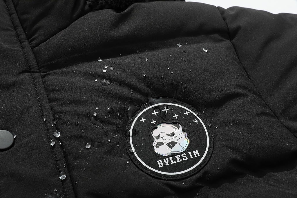 Kids Boy's Puffer Cotton Jacket | Warm Fleece Lined Down Coat Thick Hooded Waterproof Winter Coat