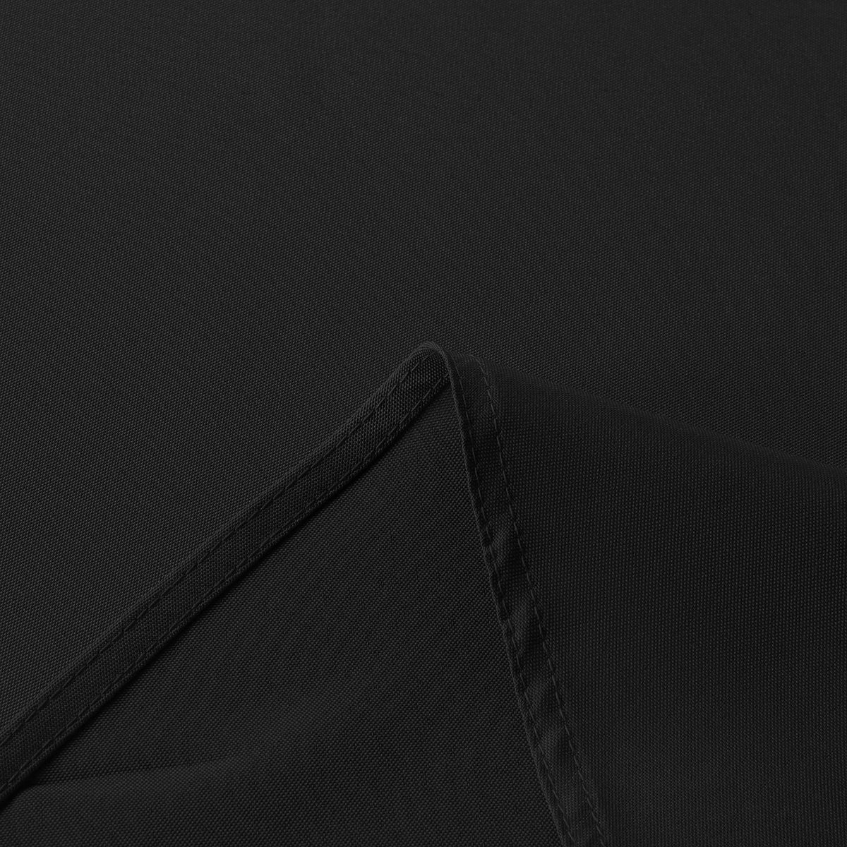Black Round Tablecloth 60 Inch Diameter for 20-48 Inch Tables