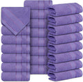 Cotton Washcloths 12x12 Inch Face & Body Towels, 24 Pack Set Soft | Soft Absorbent Quick Dry Wash Cloth Set for