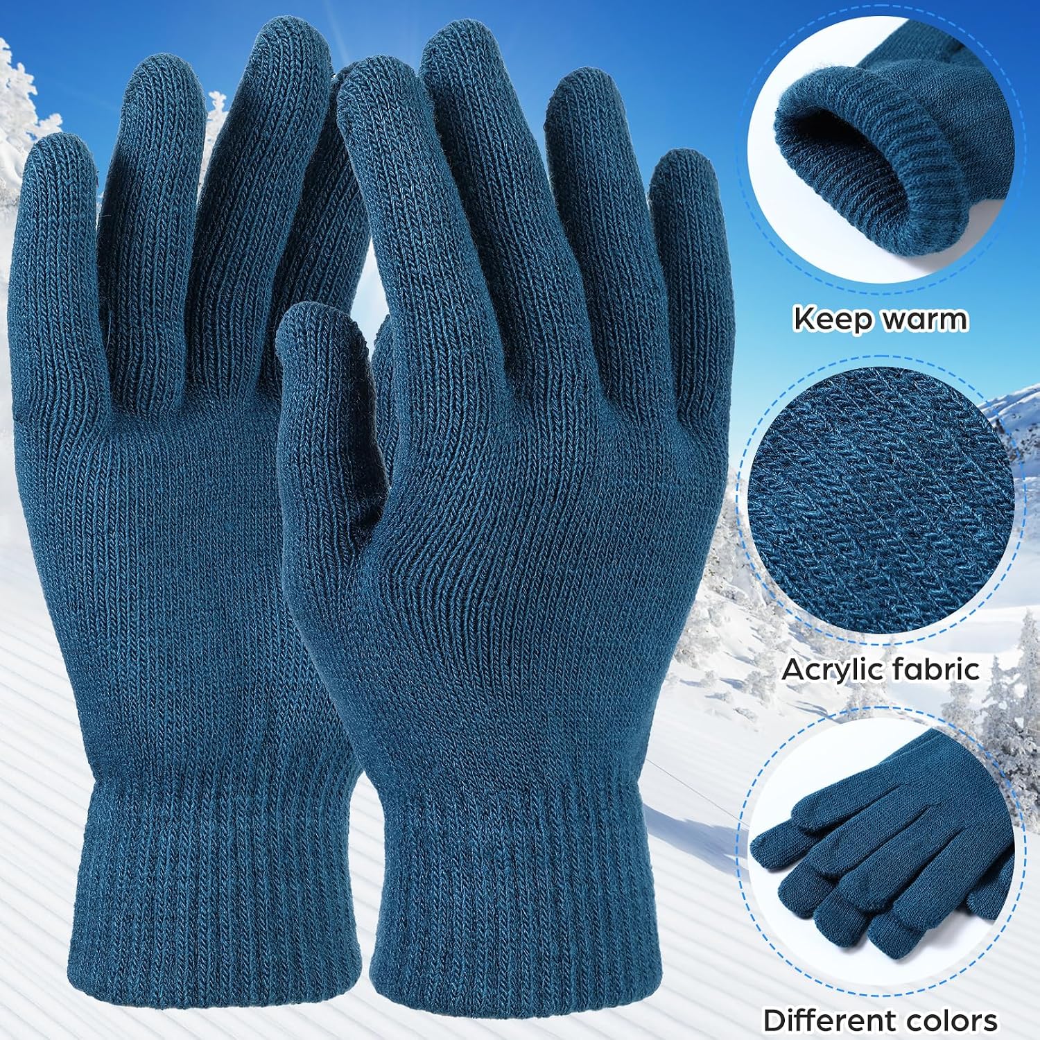 Large 54" Snow Sled for Adults Snowflake Flying Slider Mat with Handles and Warm Winter Gloves Snow Carpet