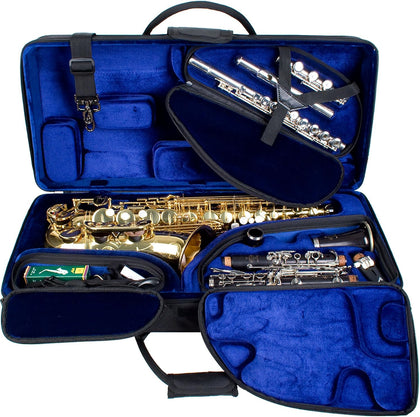 PBTRIALT Alto Saxophone, Clarinet, & Flute Combination TRI-PAC Case