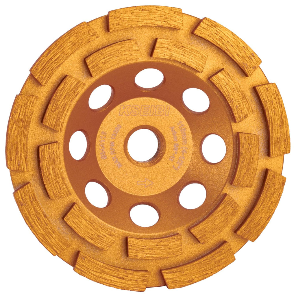 KSEIBI 644116 Diamond Concrete Grinding Wheel Cup 4 1/2" x 5/8"-11