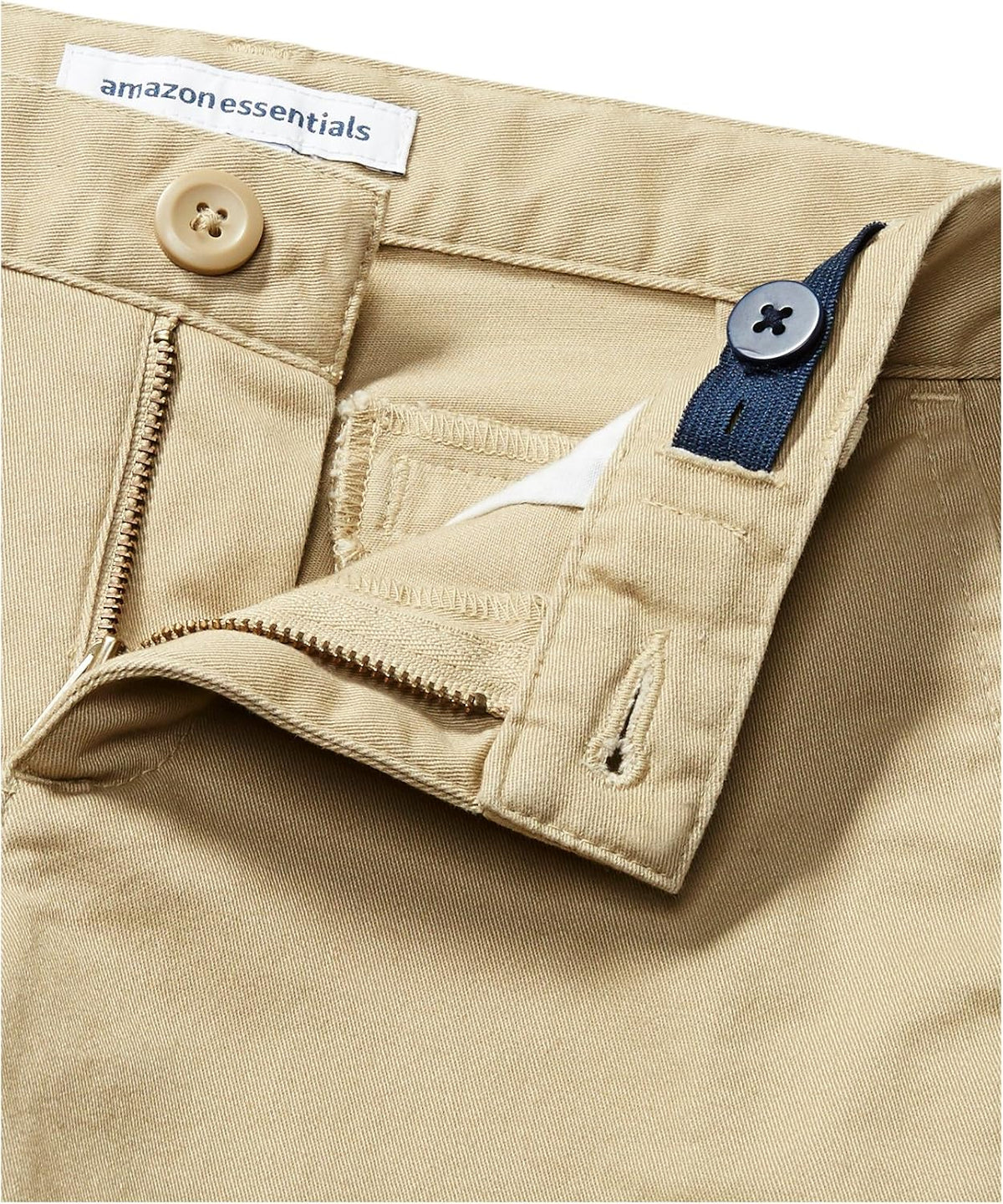 Girls and Toddlers' School Uniform Shorts with Adjustable Waist, Flat Front