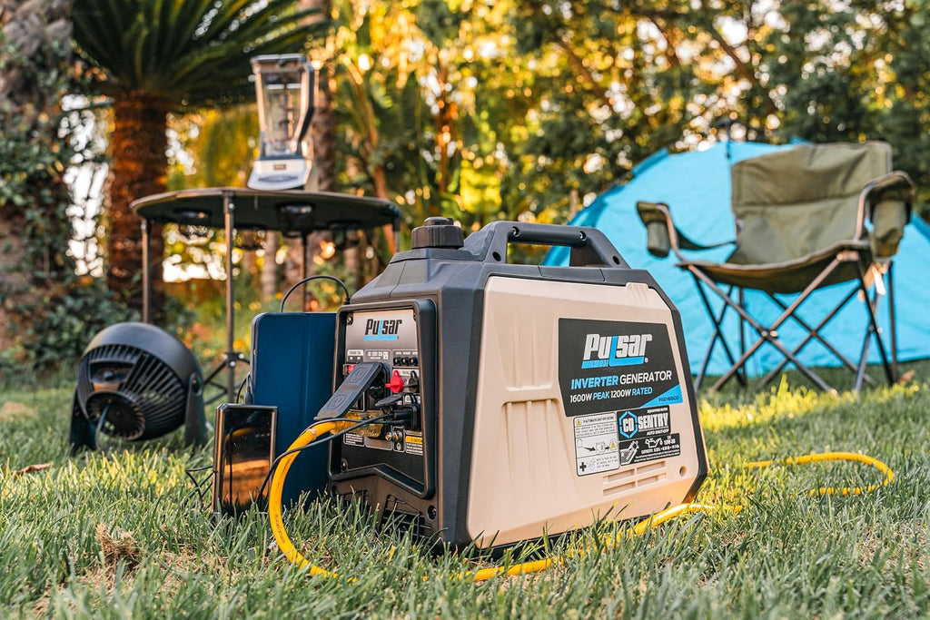 PGD16ISCO Ultra Light Quiet 1600W Portable Gas Inverter Generator, CARB Compliant | 1200 rated watts, 24 lb design