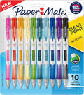 Clearpoint Mechanical Pencils, 0.7mm HB #2 Pencil Lead, 2 Pencils, Assorted Fashion Barrel Colors, 10 Count - Back to