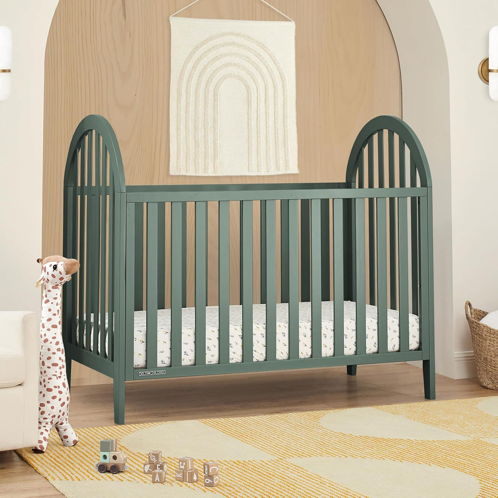 Milano 4-in-1 Convertible Crib - Greenguard Gold Certified, Grassy Glen