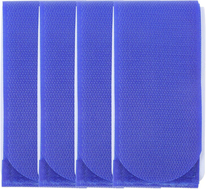 4pcs Lightweight Blue Nylon Skiing Board Fixing Band with Essential Carrying Tool for Ski and Snowboard, Sturdy Ski