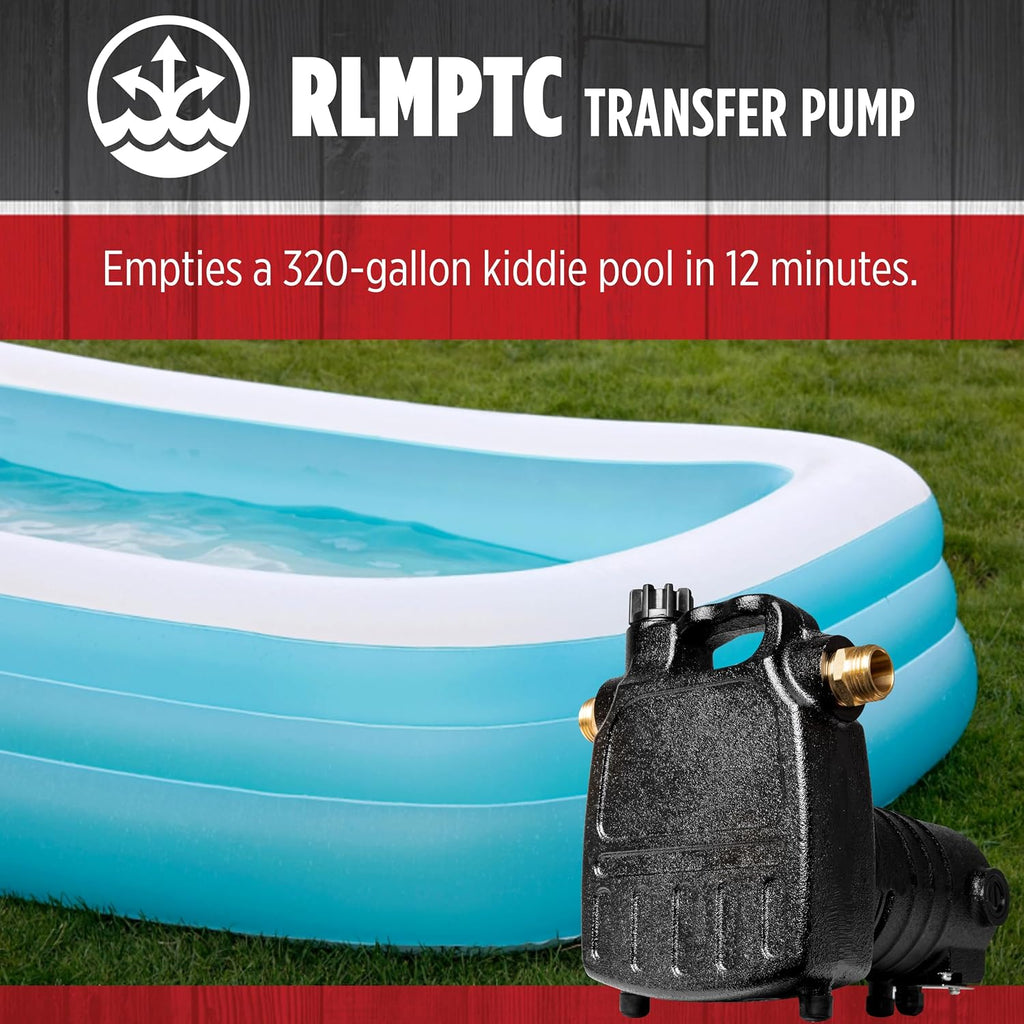 Red Lion RLMPTC 115V, 1/2 HP, 1600 GPH Multipurpose/Transfer/Booster Pump