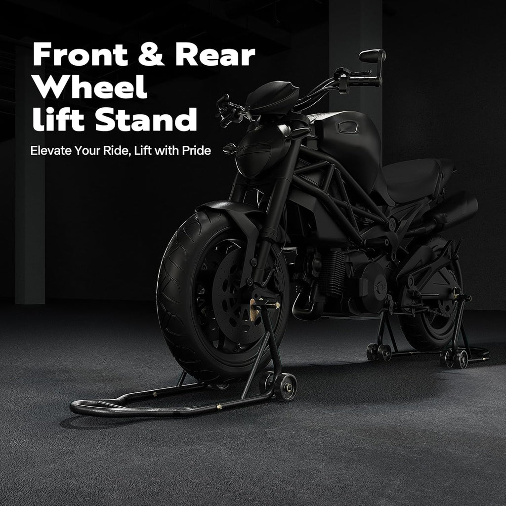 Universal Motorcycle Stands 882 Lbs Capacity,Black