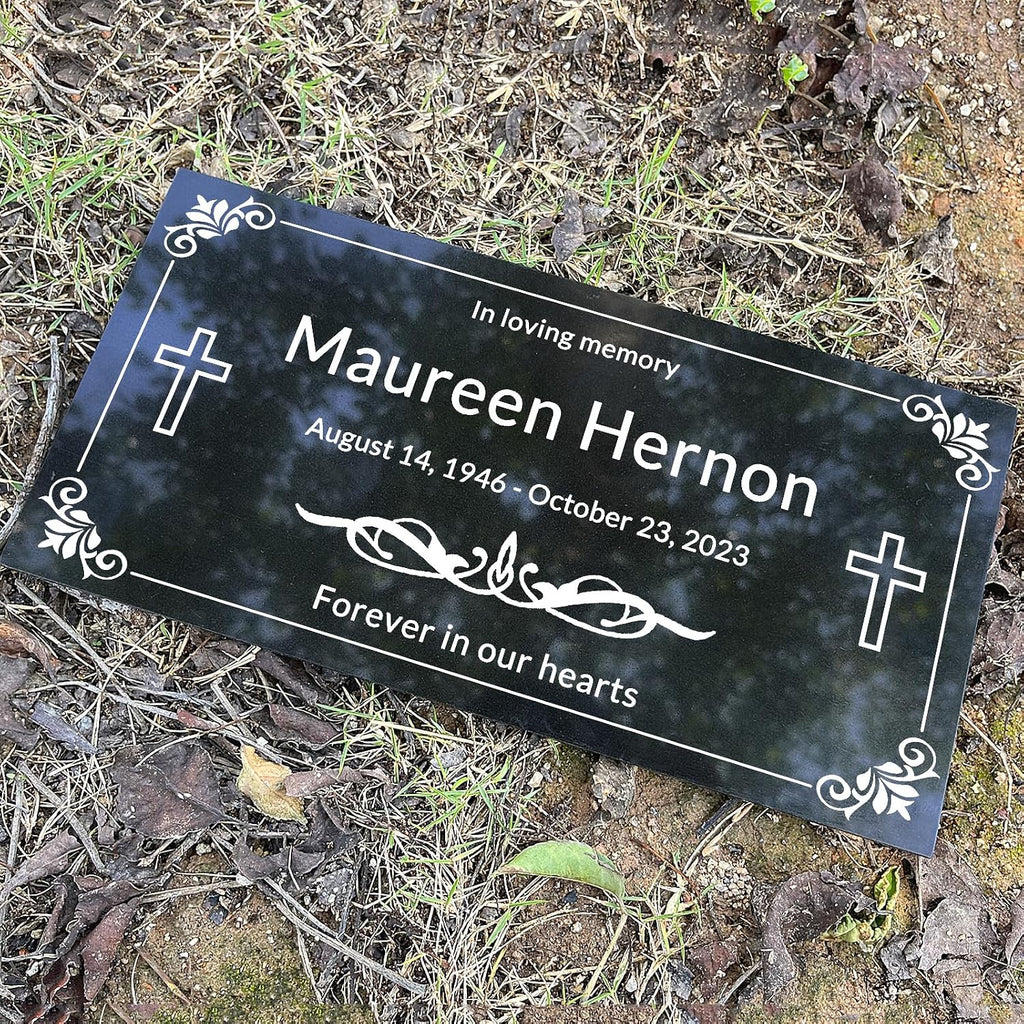 Custom Headstones for Graves Memorial Stone Personalized Temporary Grave Marker for Cemetery for Humans Tombstones