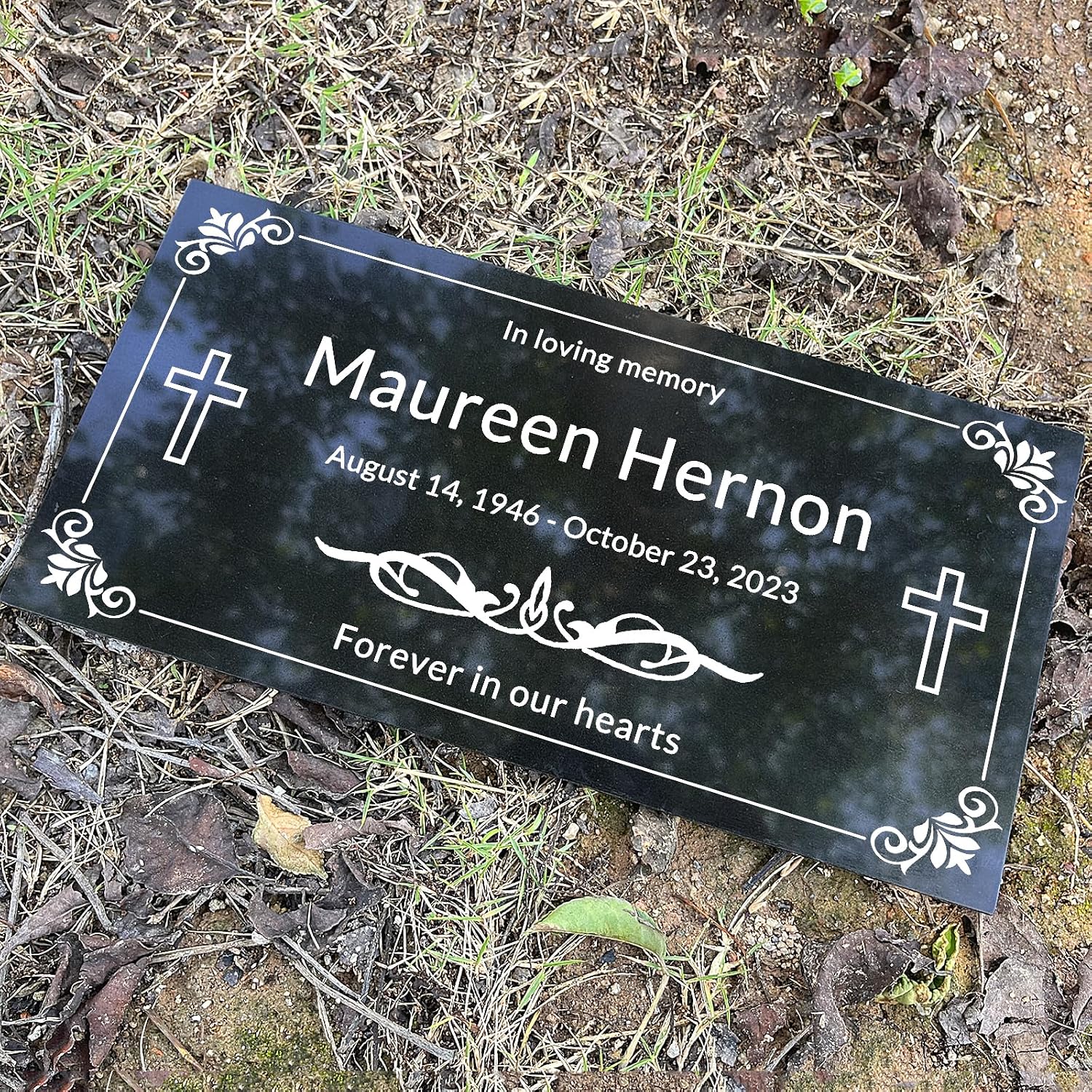 Custom Headstones for Graves Memorial Stone Personalized Temporary Grave Marker for Cemetery for Humans Tombstones