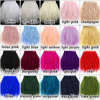 1.5Ply 4-5inch Orange Ostrich Feather Trim for Sewing,2Yards