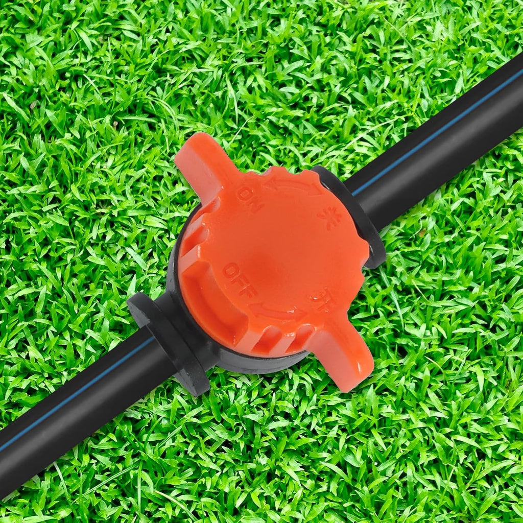 20 Pcs 1/4 Inch Drip Irrigation Shut Off Valves